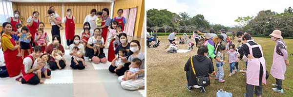 子育て支援、高齢者支援、健康づくり活動